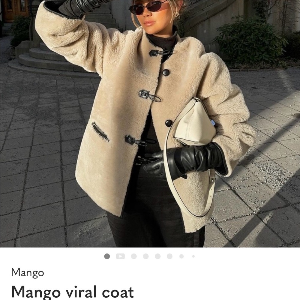 Mango Cream Teddy Jacket